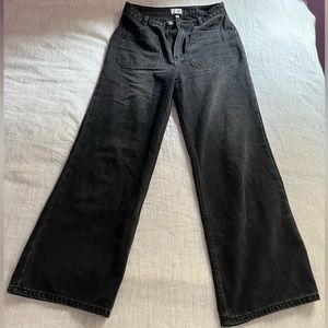 Amuse Society black wide leg high waist jeans